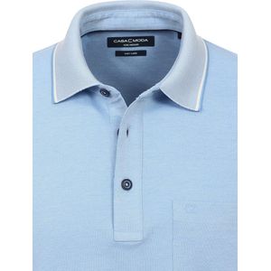Poloshirt Met Borstzakje 3 Knoops Blauw Casa Moda - L
