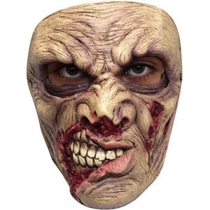 Partychimp Zombie Gezichts Masker Halloween Masker voor bij Halloween Kostuum Volwassenen Eng Masker - Latex - One-size
