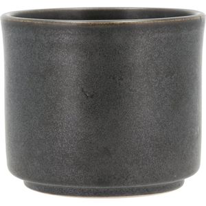 Villa Collection - Bloempot - Black Metallic - Aardewerk - 13 x 11 cm