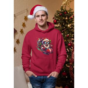 Turbo Santa Santa - Kersttrui - Kerst Trui Rood - Grappig Kersttrui - Maat M - Limited Edition