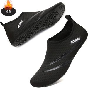 Bovista Waterschoenen Voor Kinderen & Volwassenen - Aqua Shoes - Aquaschoenen - Afzwemschoenen - Zwemles Schoenen - Zwart - 36