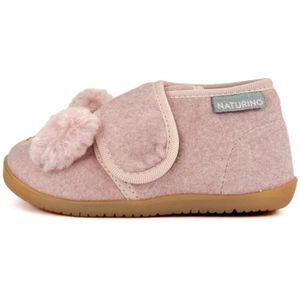 Naturino - Bidaim - Mt 24 - velcro gezichtje velvet pantoffel- Roze