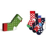 Happy Socks - Kids 4-Pack X-Mas Stocking Gift Set - Rood - Sokken