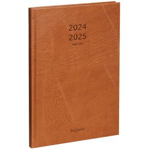 Brepols agenda 2024-2025 - 16 M - Weekly Notes LUCCA - Week & notes - Bruin - 14.8 x 21 cm