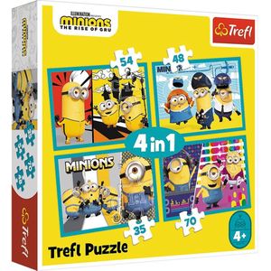 Trefl Trefl 4in1M - Minion's happy world / Universal Minions The R