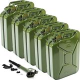 Oxid7 - Jerrycan - Olijfgroen - 20 Liter - Metalen Jerrycan met Schenktuit