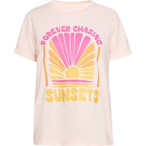 Usha BLUE LABEL - Shirt - Geel - Abrikoos - Pink