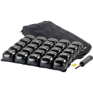 Anti-decubitus - Lucht Kussen - 50 x 45 cm - 7,5 cm Hoog - Met Ademende Hoes en Handpomp