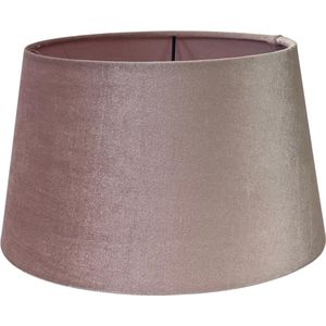 Lucy’s Living Luxe Velvet Lampenkap VENICE Baby roze - ø 18 x H 12 cm - E27 fitting - lamponderdelen - verlichting – tafellamp - woonaccessoires - wonen