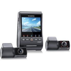 VIOFO A329S 3CH - 4K 60FPS Dashcam - Inclusief CPL filter, achter- en interieurcamera - 2025