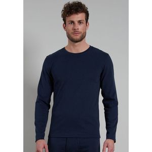 Gotzburg heren T-shirt lange mouw met O-hals (1-pack) - donkerblauw