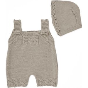 Byastrup Poppenkleding Boxpakje Met Muts 50 Cm Taupe