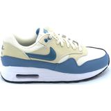 Nike - Air Max 1 - Sneakers - Ivoor/Blauw/Wit - Leer/Mesh