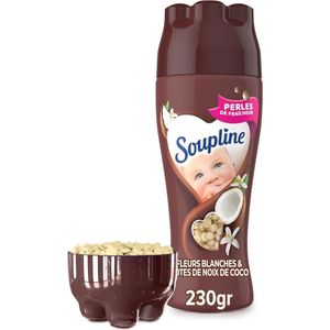 SOUPLINE -Wasverzachters Langdurige witte bloemen en kokos-versheidsboosterparels - 230 g