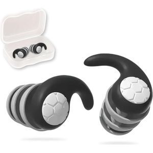 Set van 2 herbruikbare silicone oordopjes voor gehoorbescherming - Waterdicht, wasbaar en geschikt voor slapen en reizen
