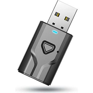 Draadloze USB Bluetooth-adapter voor audio zenden en ontvangen – Compacte 3,5 mm audiozender voor tv, pc en auto