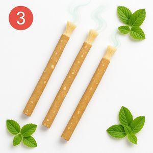 Mint Miswak 3 stuks – Siwaak – Siwak – Natuurlijke Tandenborstel – Biologisch & Fluoridevrij – Antibacterieel – Sunnah – Halal Verzorging – Tandverzorging – Natuurlijk Alternatief voor Plastic Tandenborstels – Mondverzorging Zonder Tandpasta – Vegan