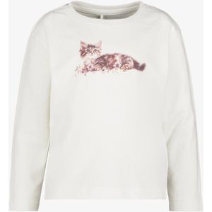 Name It meisjes trui met kat wit - Maat 92