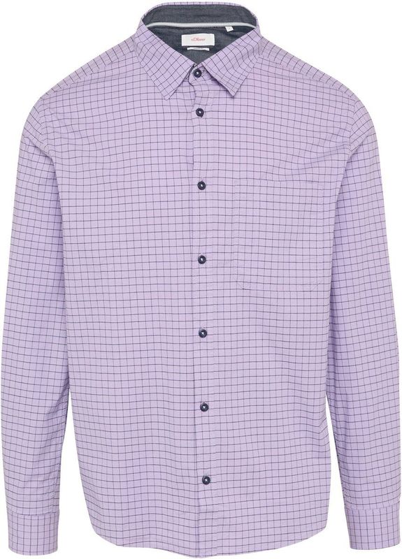 s.Oliver Geruit hemd, regular fit, 47n1, S