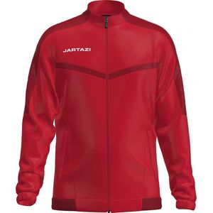 Jartazi Sportjack Torino Terry Unisex Polyester Rood Maat M