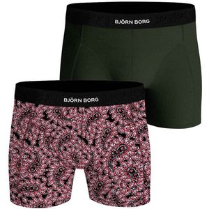Björn Borg Cotton Stretch boxers - heren boxers normale lengte (2-pack) - multicolor - Maat: M