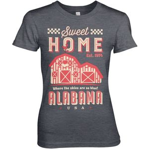 Hybris Sweet Home Alabama Girly Tee Damen T-Shirt Dark-Heather-S