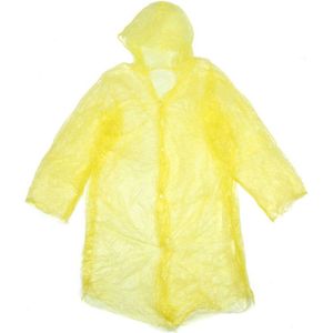 Regenponcho met Capuchon - Poncho - Regen - One Size - Regenjas  - Regenkleding - Geel