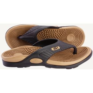 Neatfeat- Zori Slippers - Zwart/Cognac - Ultiem steunzoolcomfort