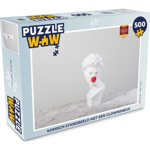 Puzzel Komisch standbeeld met een clownsneus - Legpuzzel - Puzzel 500 stukjes