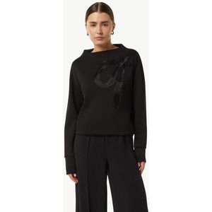 COMMA - Sweater - Maat XS - Vrouwen - 99E9 GREY/BLACK -