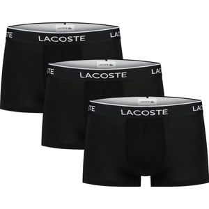 Lacoste Heren 3-pack Trunk - Zwart/Wit - Maat XXL