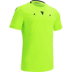 Macron Frisk Scheidsrechtersshirt Korte Mouw Heren - Fluogeel | Maat: M