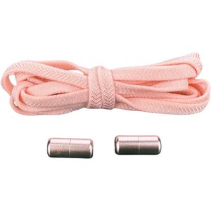 Knaak Plat Elastische Veters - Lichtroze - Nooit meer strikken - Comfortabel - 2 stuks - Universeel