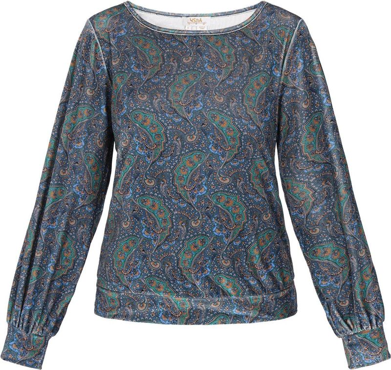 usha - Blouse - Regular Fit - Lange Mouwen - Velvet - Festival Collection