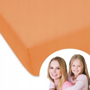 Jersey Hoeslaken met Elastiek - Zalmroze - 200x220 cm