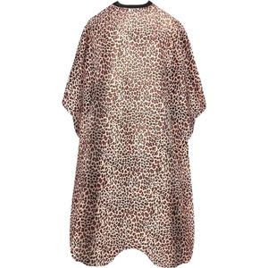Livano Baardschort - Beard Bib - Scheerschort - Baard Cape - Kappersmantel - Kapmantel - Luipaardprint