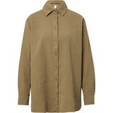 Blouse - Effen - Mousseline - Lange Mouw - Losse Pasvorm