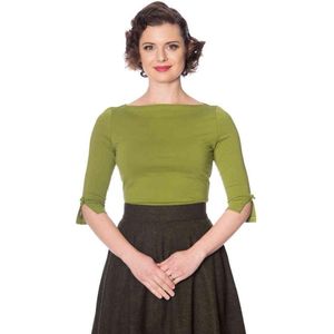 Dancing Days Longsleeve top -S- OONAGH BASIC Groen