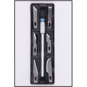Scalpel Mes 7 Delig | RVS | Scalpelmesjes | Scalpel Mesjes | Hobbymes | Chirurgisch Mesje