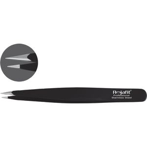Rojafit Professionele Eyelash-Wimperpincet punt 9,5cm-Zwart