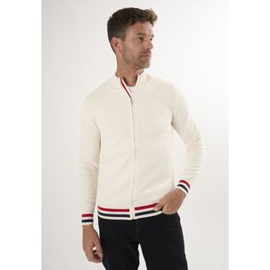 Felix Hardy Vest Met Rits - Cardigan - 100% Katoen Heren Ecru - S