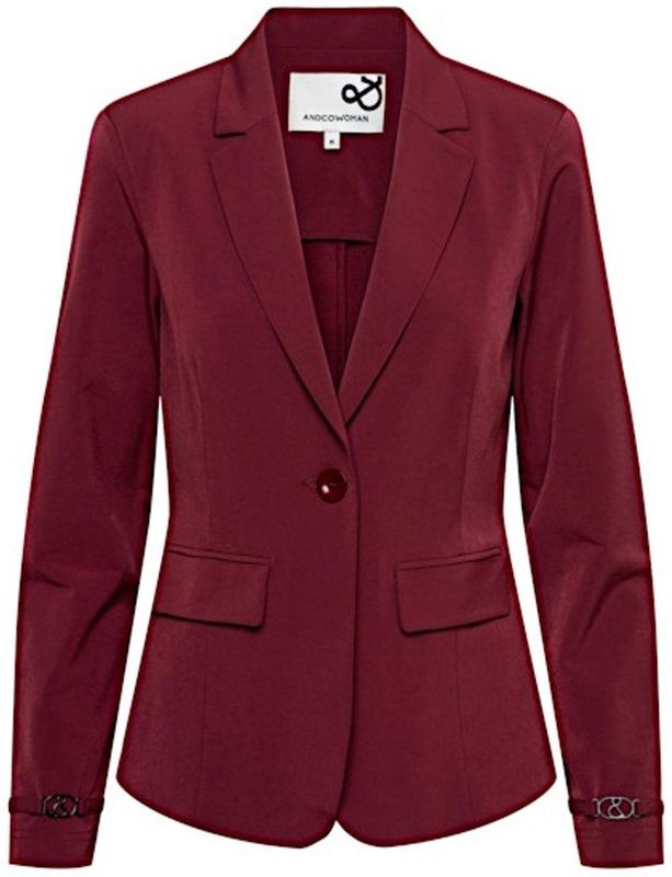 &Co Woman Blazer bordeaux (Maat: XS) - Effen