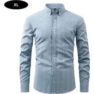 Nivard Overhemd Heren - Volwassenen - Lange Mouwen - Strijkvrij - Lange Mouw - Lichtgroen - Maat XL