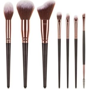 Kwasten set 7-delig | zwart rose gold