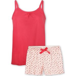 Little Label - shortama dames - roze kersen - XS / 34-36 - extra zachte bio-katoen