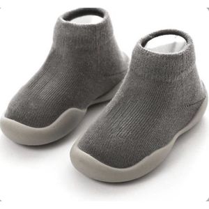 Antislip baby schoentjes - maat 20/21 – 13 cm - Grijs
