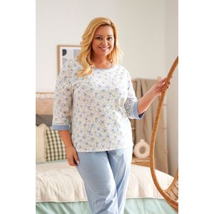 Doctor Nap Katoenen Pyjama Dames Volwassenen Lange Mouw Lange Broek Plus Size Flow PB.5278 L