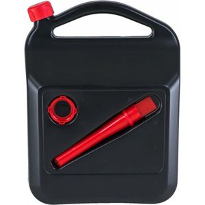 Jerrycan Quickflow - Jerrycans - 10 liter - zwart - inclusief handige schenktuit met geintegreerd accesoires.
