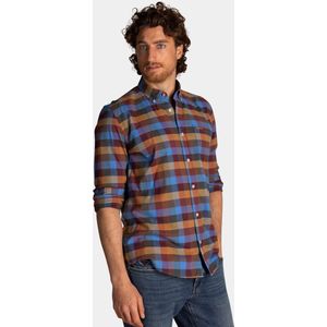 NZA - Blauw - Overhemd - Katoen - Lange Mouwen