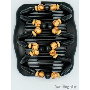 Haarkammen - dubbel -  met kralen - haarclip - dubbele kam - kralen - haarclips dames -